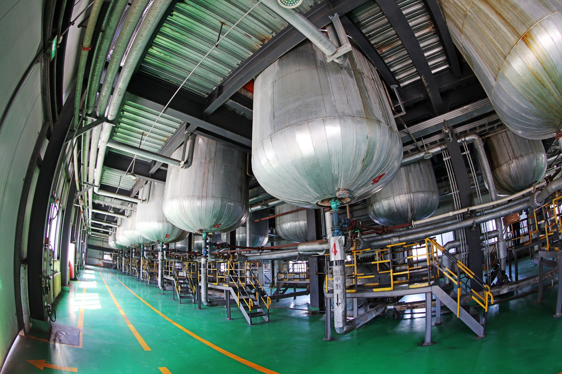 Machinery and equipment in a biodiesel production plant, China